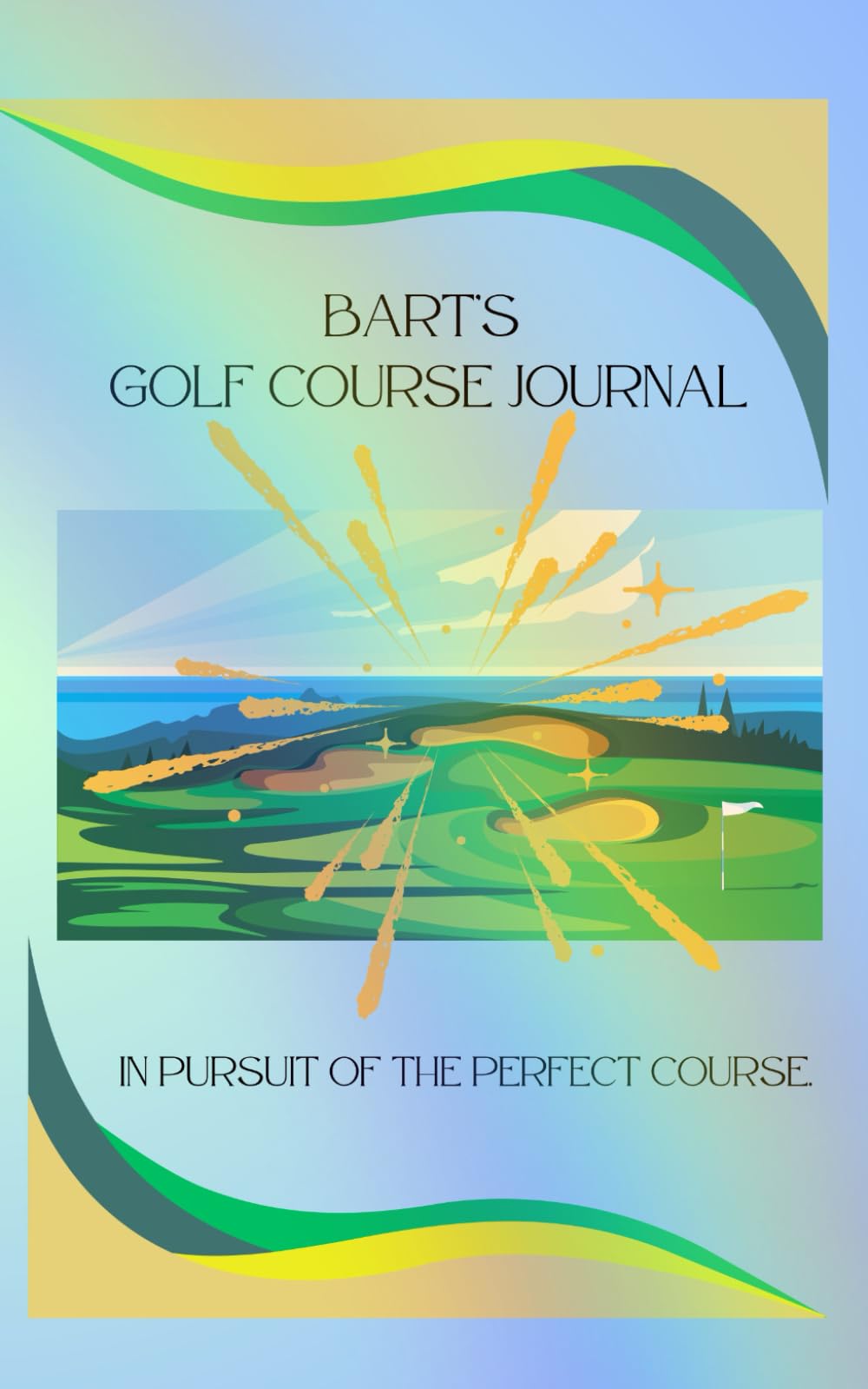 Majosta Bart's Golf Course Journal cover for planning rounds and tracking course details.