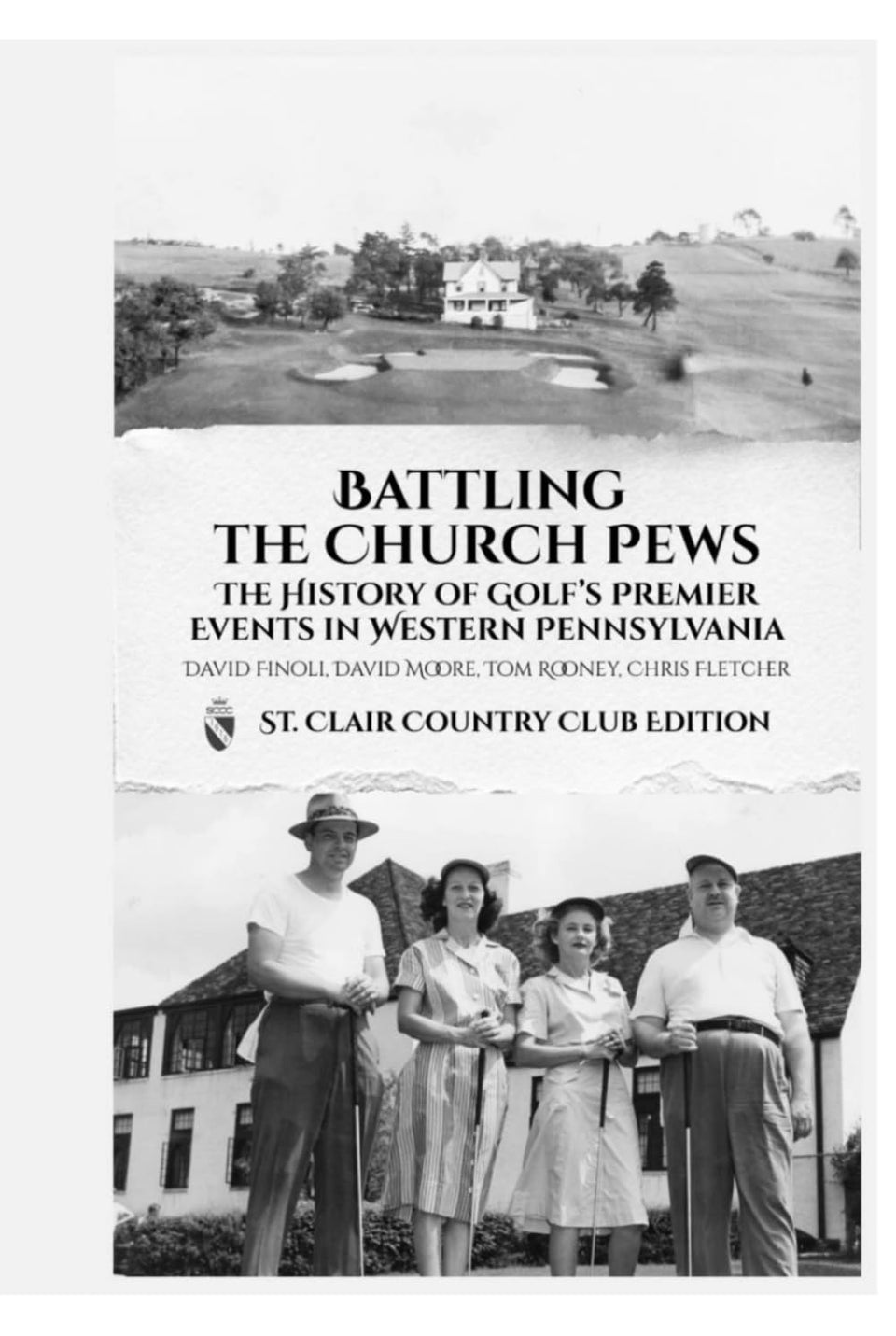 Majosta Battling the Church Pews cover art, ideal for golf history fans.