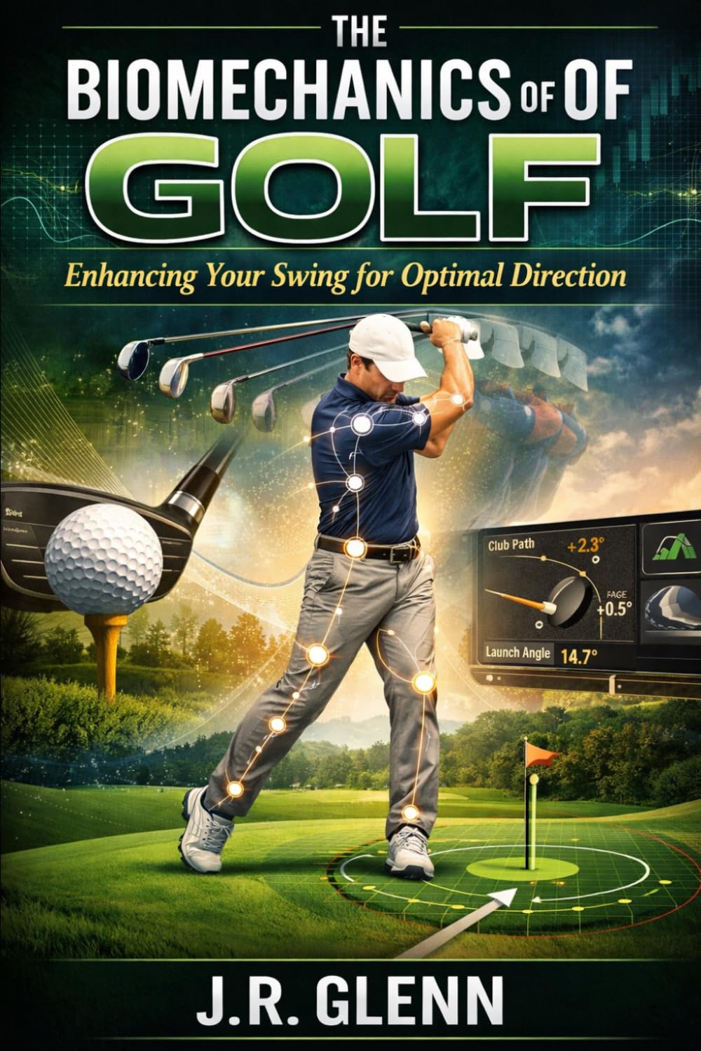 Majosta Biomechanics of Golf book cover illustrating swing science to improve precision