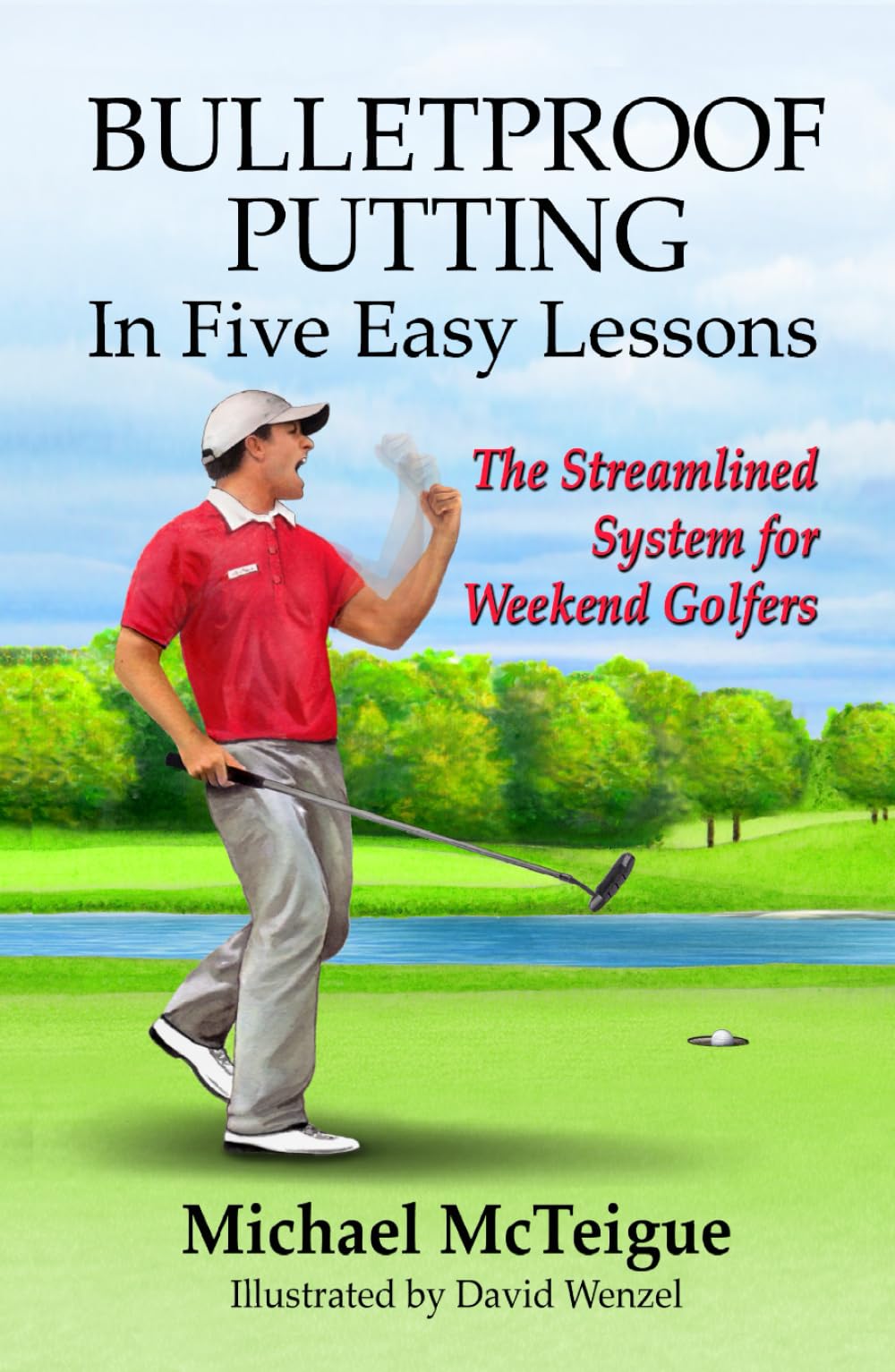 Majosta Bulletproof Putting cover illustrating the five-lesson system to improve putting consistency