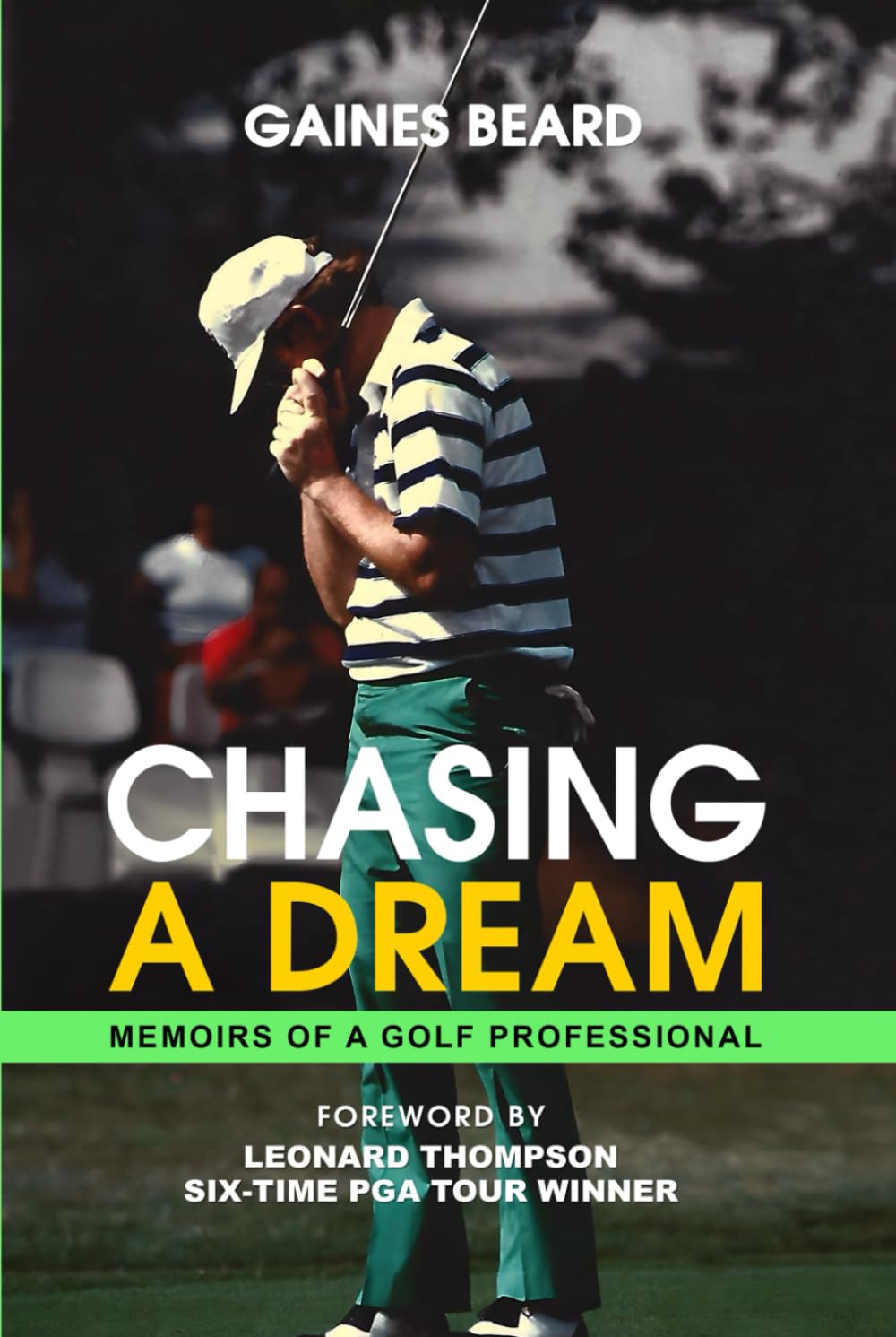Majosta Chasing a Dream golf memoir cover, inviting readers to explore a golfer's journey.