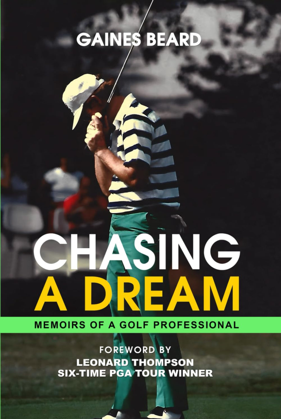 Majosta Chasing a Dream golf memoir cover, inviting readers to explore a golfer's journey.