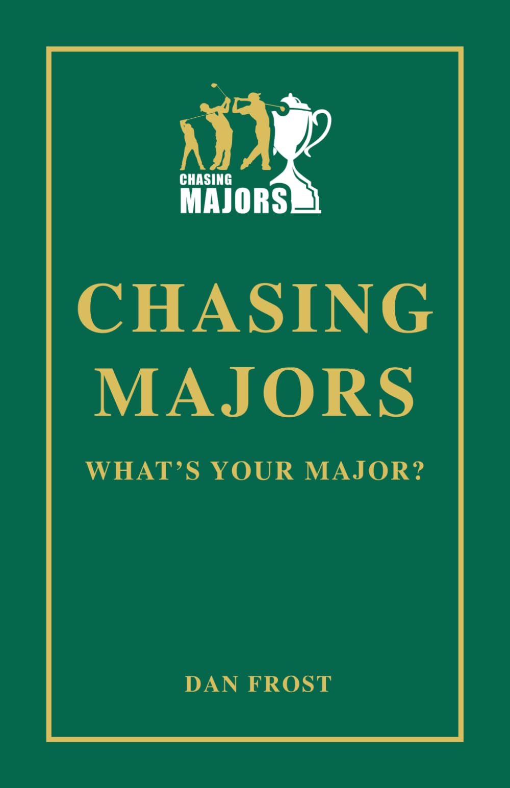 Majosta Chasing Majors tee front view, ideal for campus style and everyday wear.