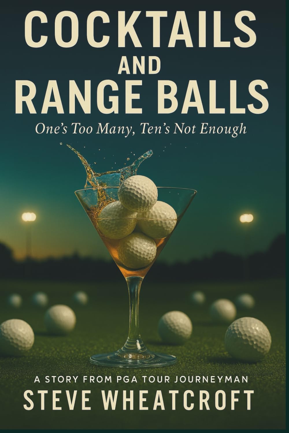 Majosta Cocktails and Range Balls book cover, a gripping memoir about resilience and self-discovery in golf