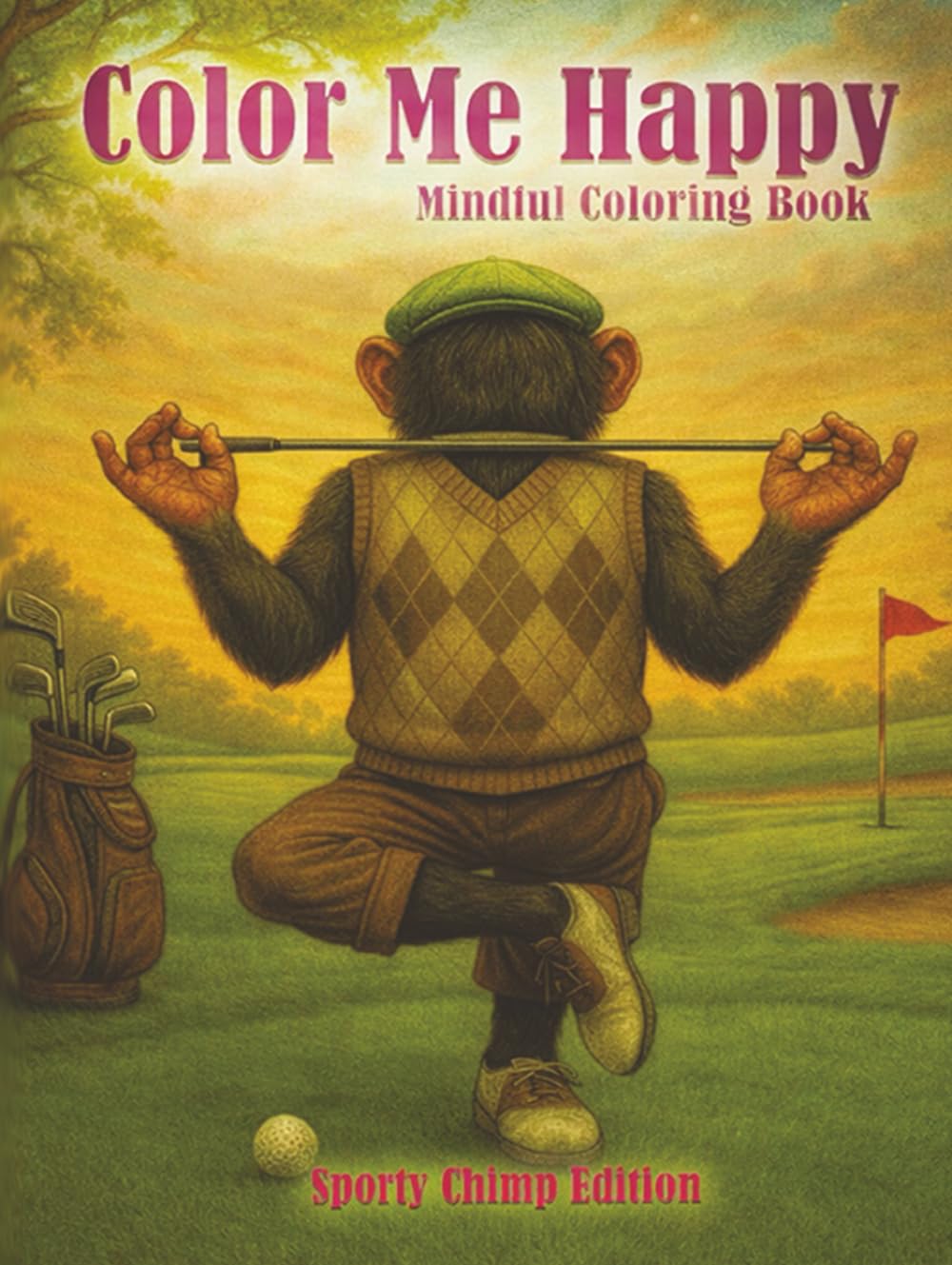 Majosta Color me Happy cover featuring dyslexic chimps for stress relief and creative focus