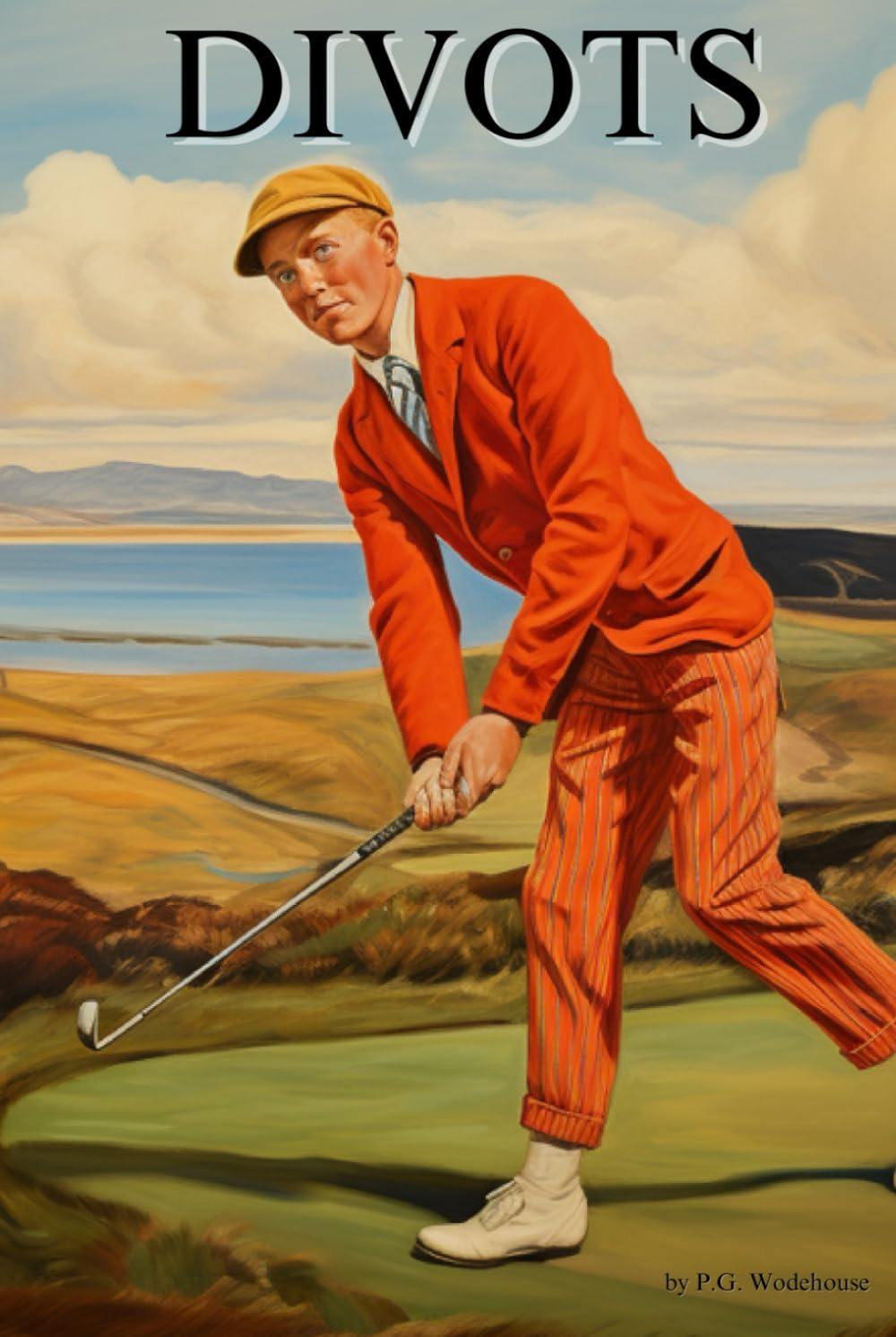 Majosta Divots book cover shows the golf journey, inspiring fans of golf fiction.