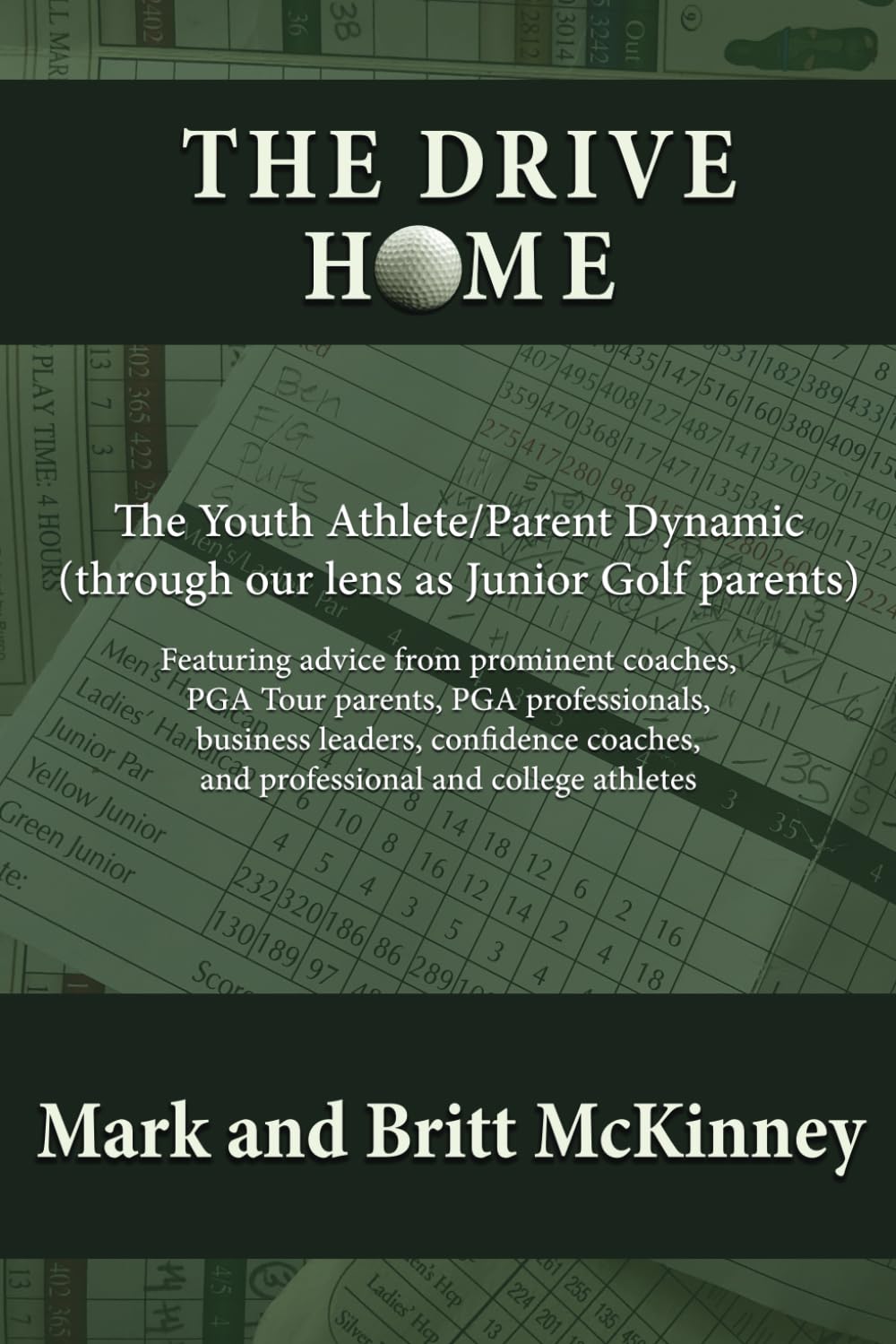 Majosta Drive Home book cover for junior golf parents, guiding with balanced mentorship and practical tips