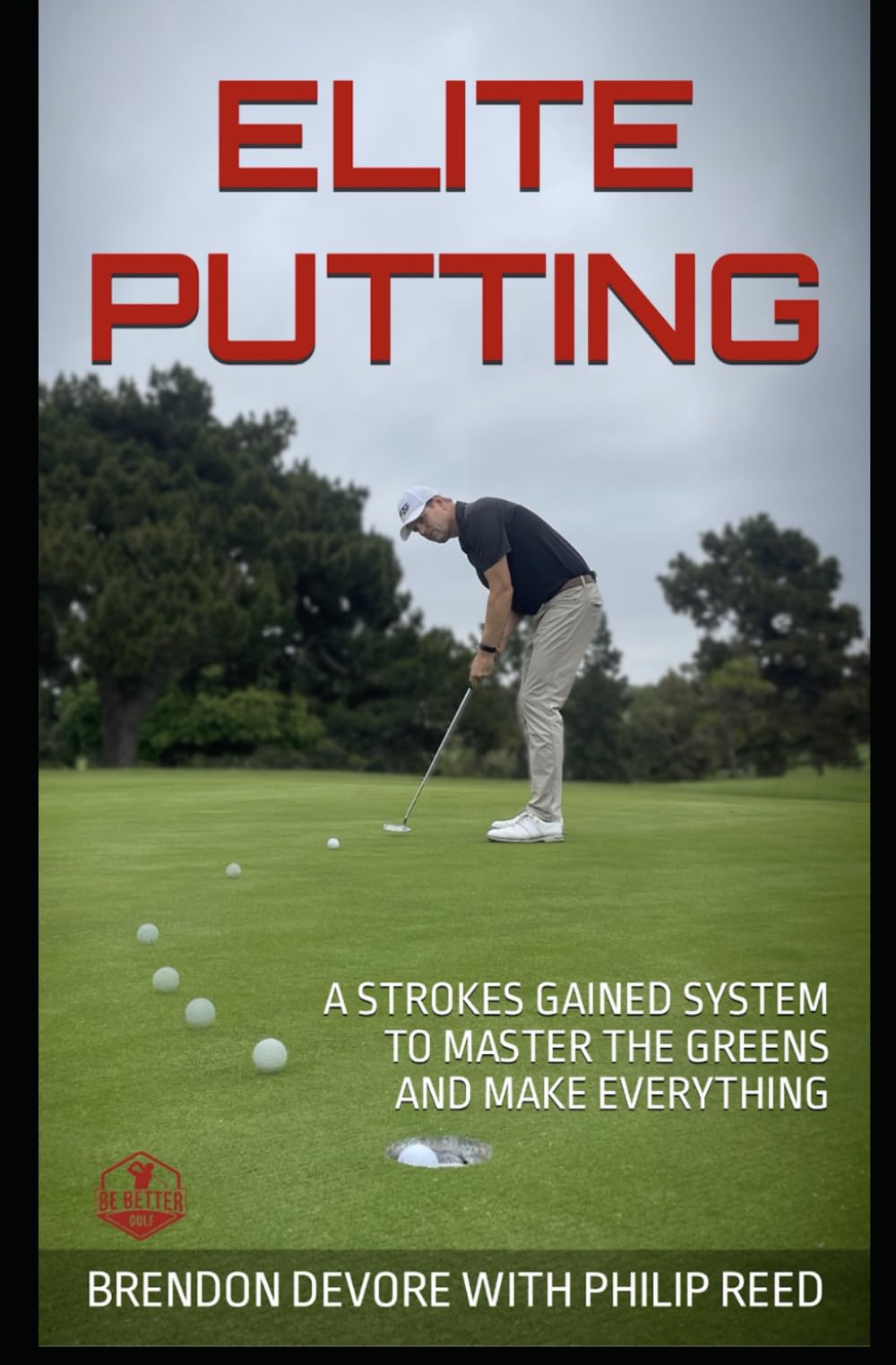 Majosta Elite Putting cover shows a golfer aligning for a precise stroke to improve feel