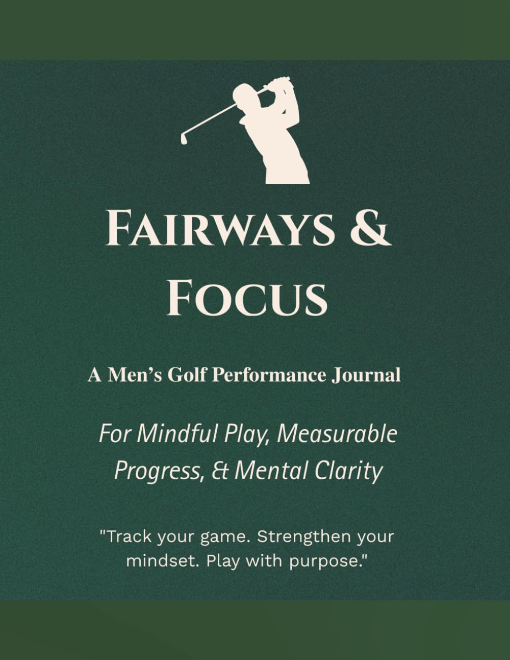 Majosta Fairways and Focus journal cover invites mindful play and progress tracking.