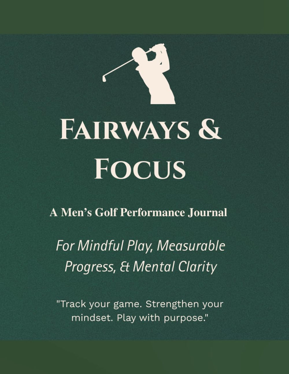Majosta Fairways and Focus journal cover invites mindful play and progress tracking.