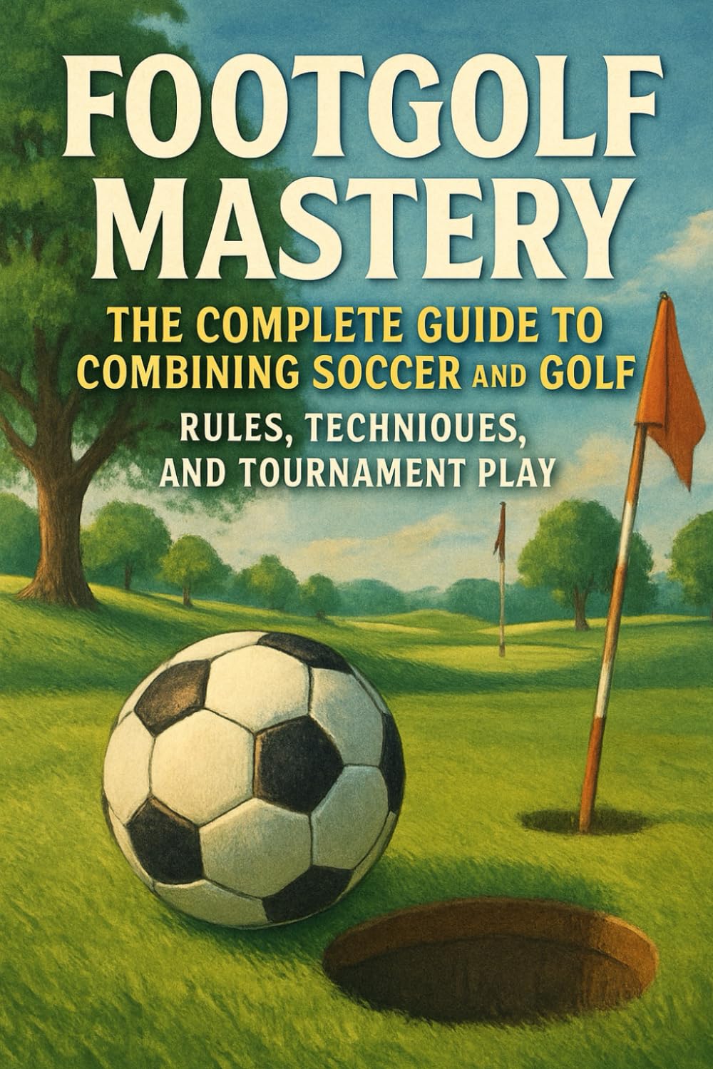 Majosta Footgolf Mastery cover shows the complete guide for mastering soccer-golf techniques