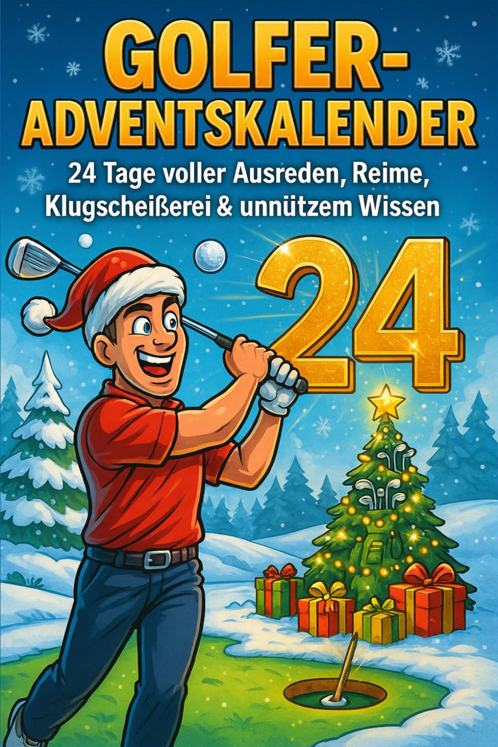 Majosta Golf Advent Calendar cover with daily humor and golf trivia.