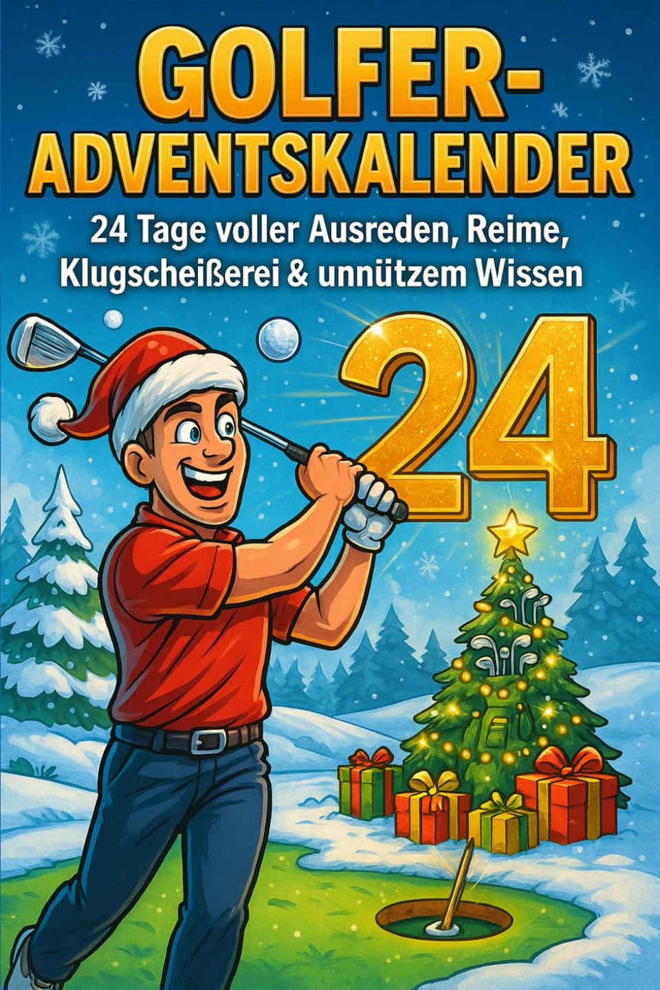 Majosta Golf Advent Calendar cover with daily humor and golf trivia.