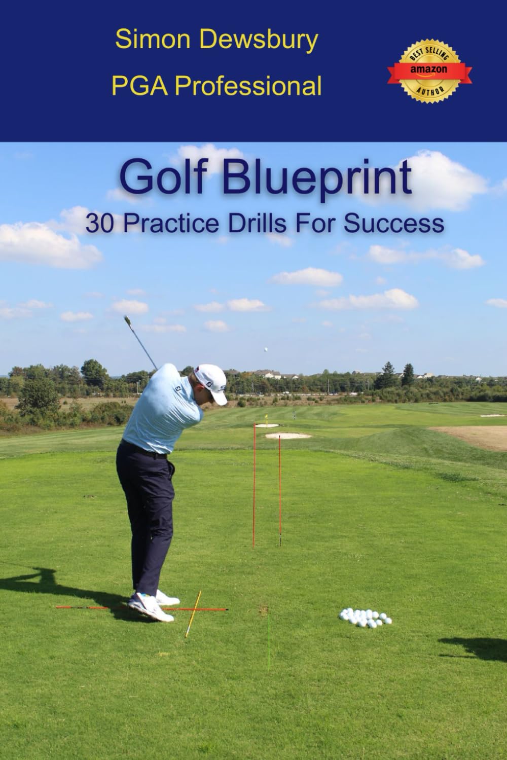 Majosta Golf Blueprint 30 Drills cover for structured practice sessions