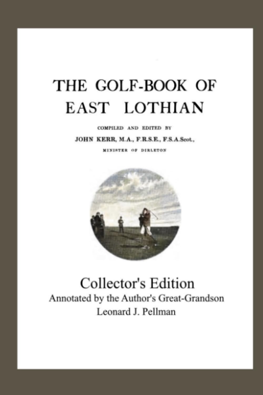Majosta The Golf-Book of East Lothian annotated edition cover, perfect for golf history collectors