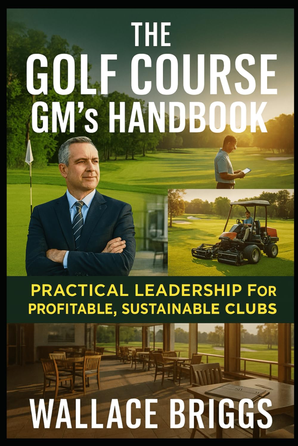 Majosta Golf Course GM's Handbook cover highlighting practical leadership for profitable clubs