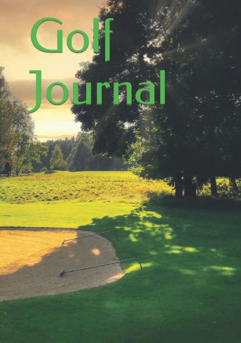Majosta golf journal 7x10 sunrise edition for tracking rounds and weather.