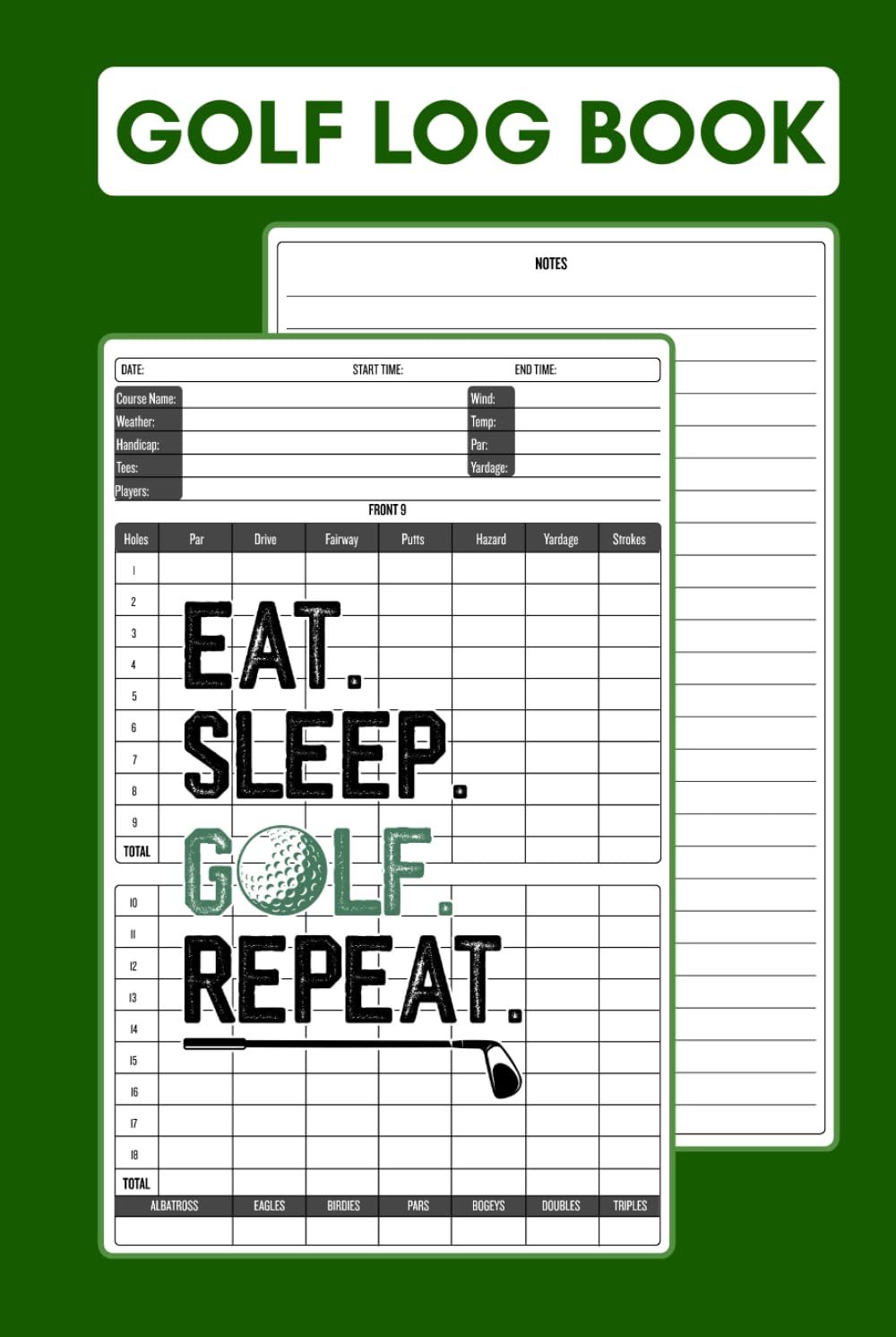 Majosta Golf Log Book cover, a durable pocket companion for on-course score tracking and notes.