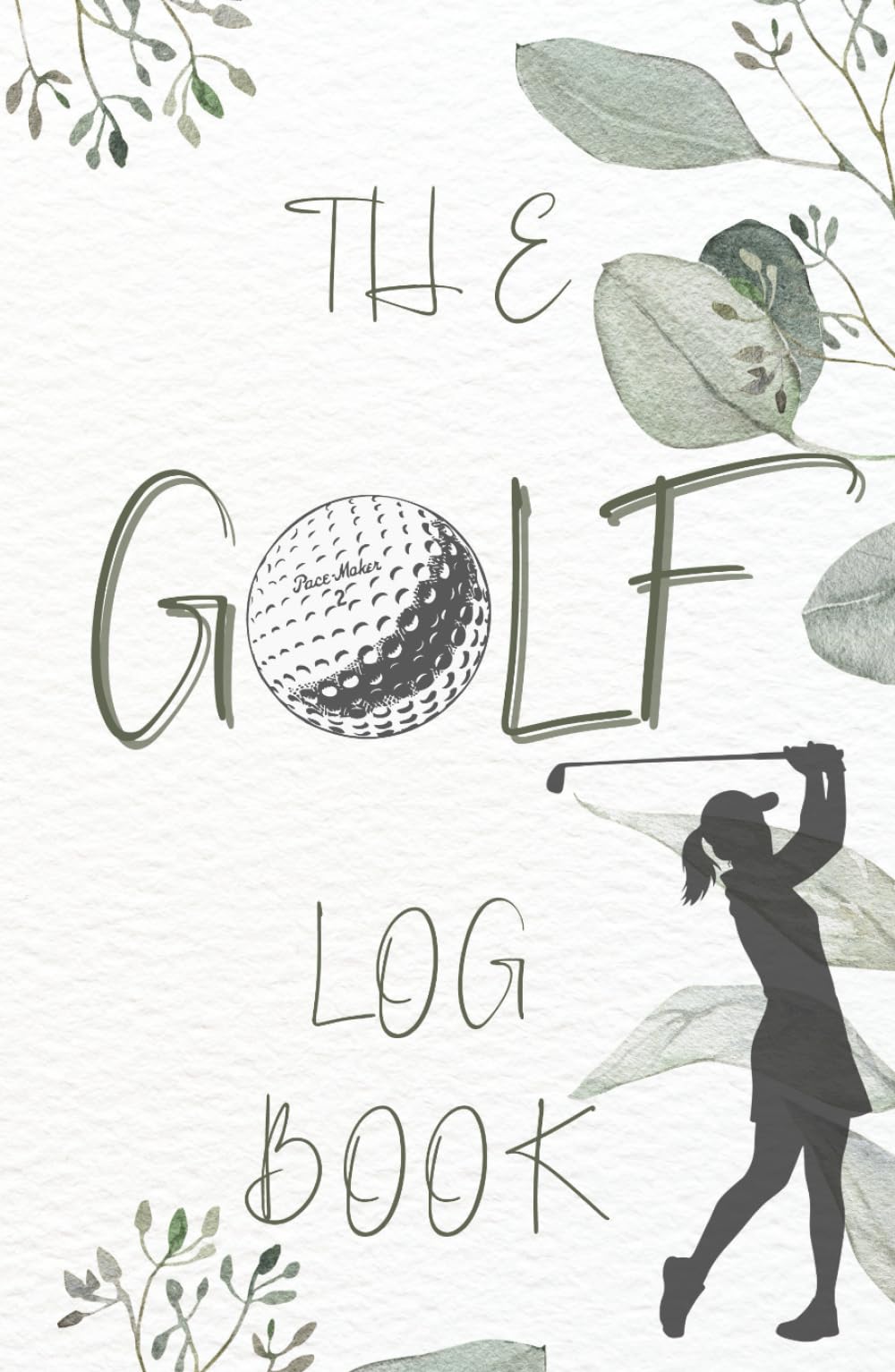 Majosta golf log book for ladies, front cover with 40+ double spreads for tracking rounds and scores