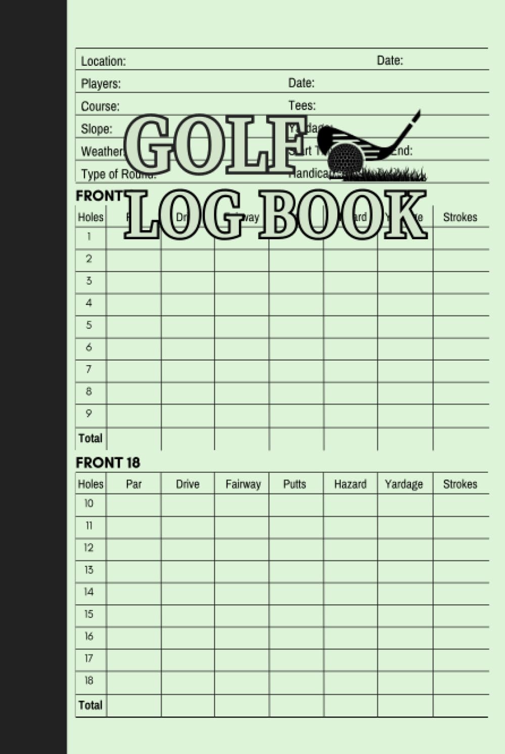 Majosta Golf Logbook cover; elegant design for easy game tracking and gifting.