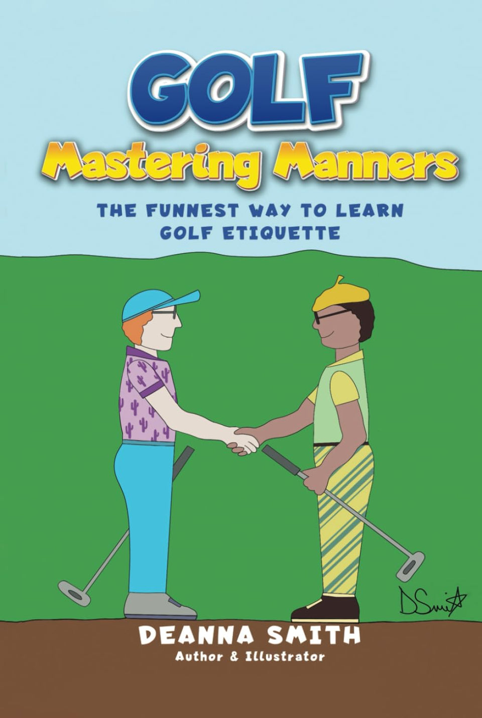 Majosta Golf Mastering Manners cartoon cover promotes enjoyable, respectful rounds on the course.