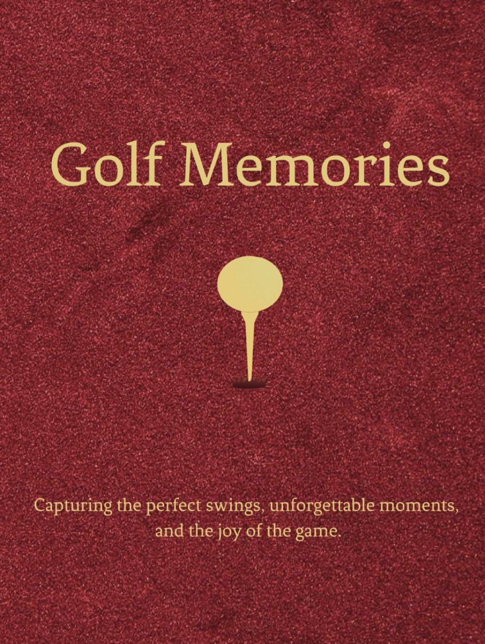 Majosta Golf Memories logbook cover, durable hardcover for travel journaling and rounds.