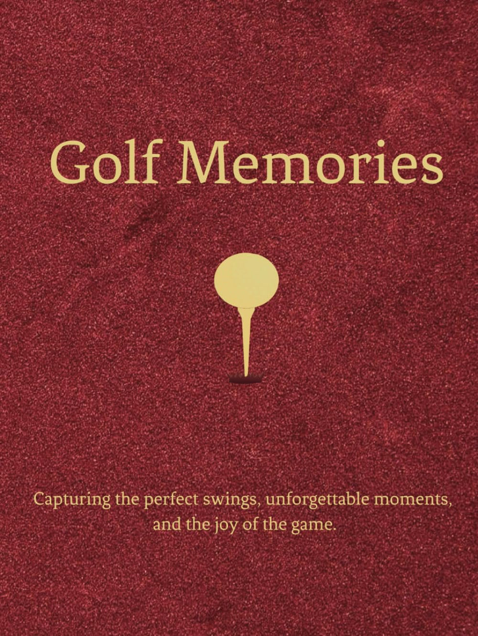 Majosta Golf Memories logbook cover, durable hardcover for travel journaling and rounds.