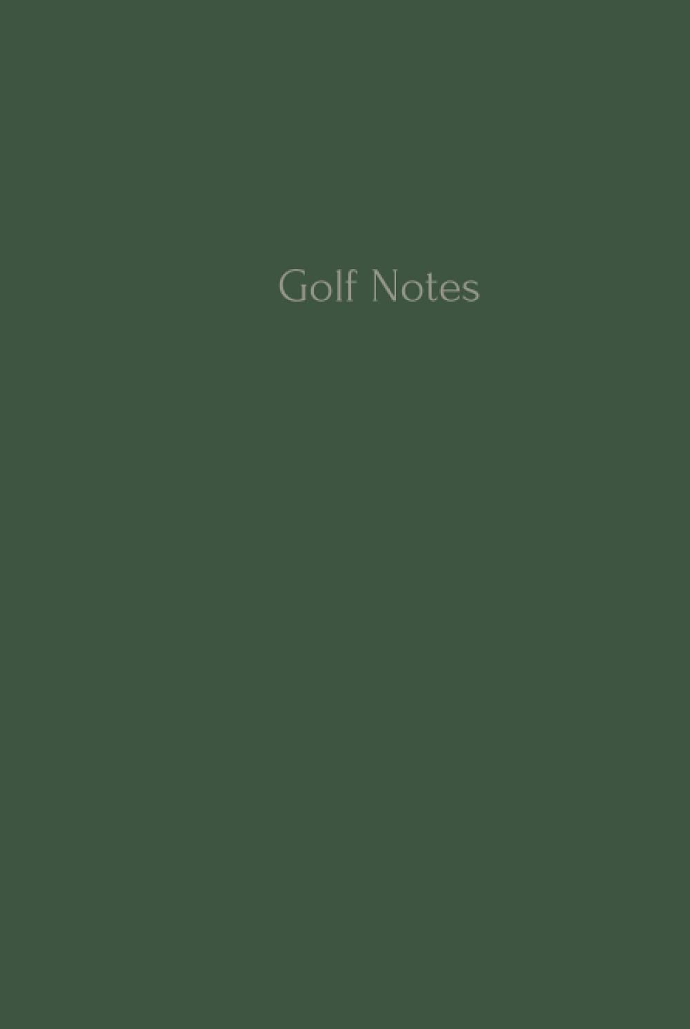 Majosta Golf Notes lined hardback cover for recording scores, shots, and coaching insights during practice.