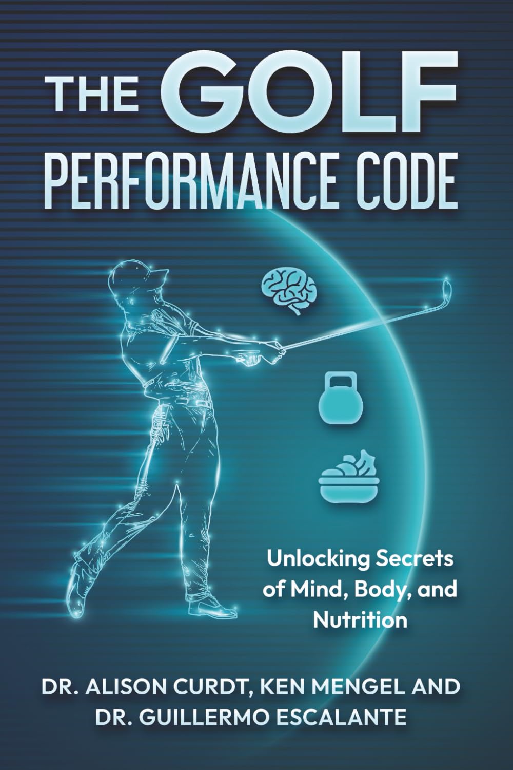 Majosta Golf Performance Code cover highlights mind-body-nutrition insights for on-course focus.