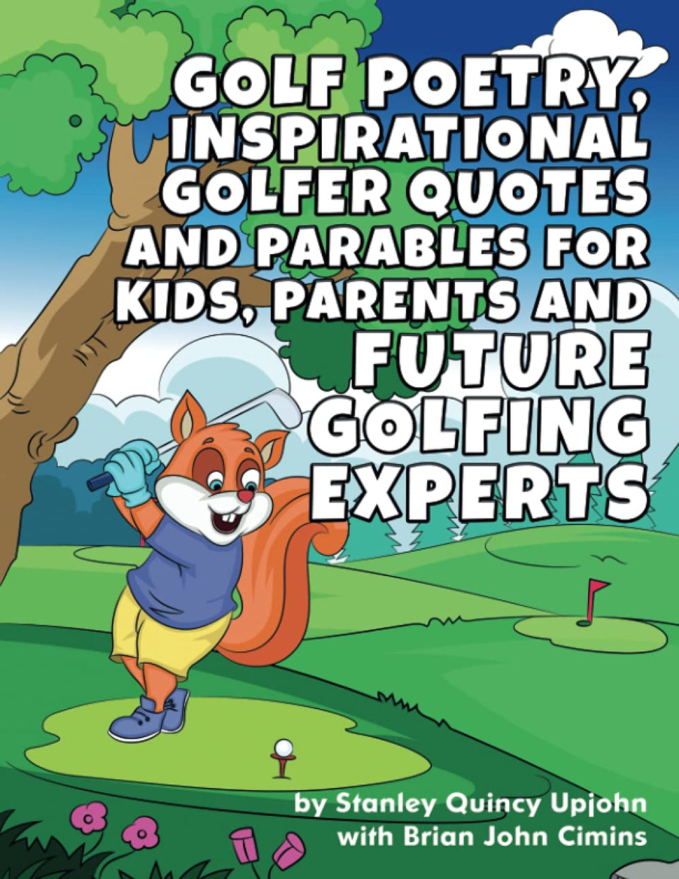 Majosta Golf Poetry book cover with family-friendly golfing imagery and inspiration