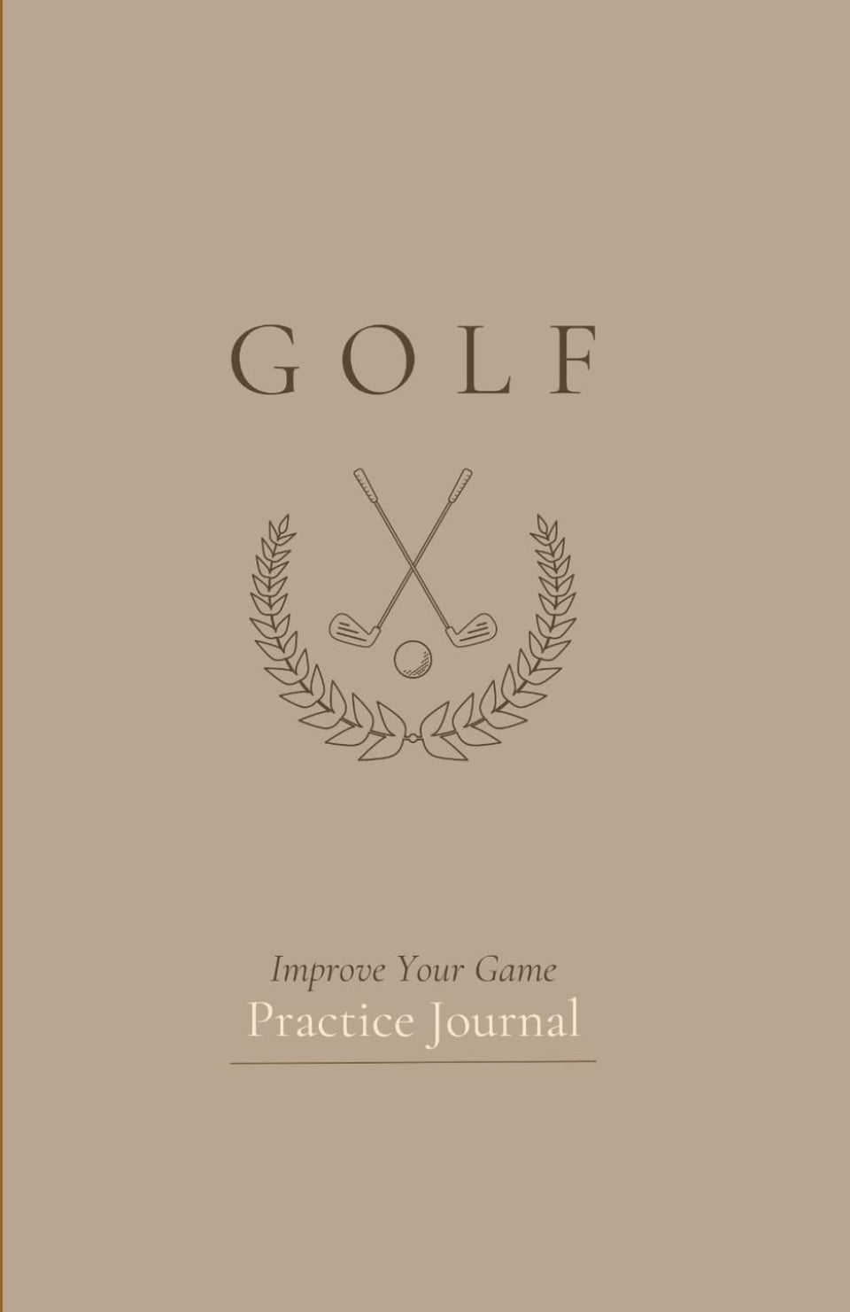 Majosta Golf Practice Journal cover for durable, organized practice logging and progress tracking.