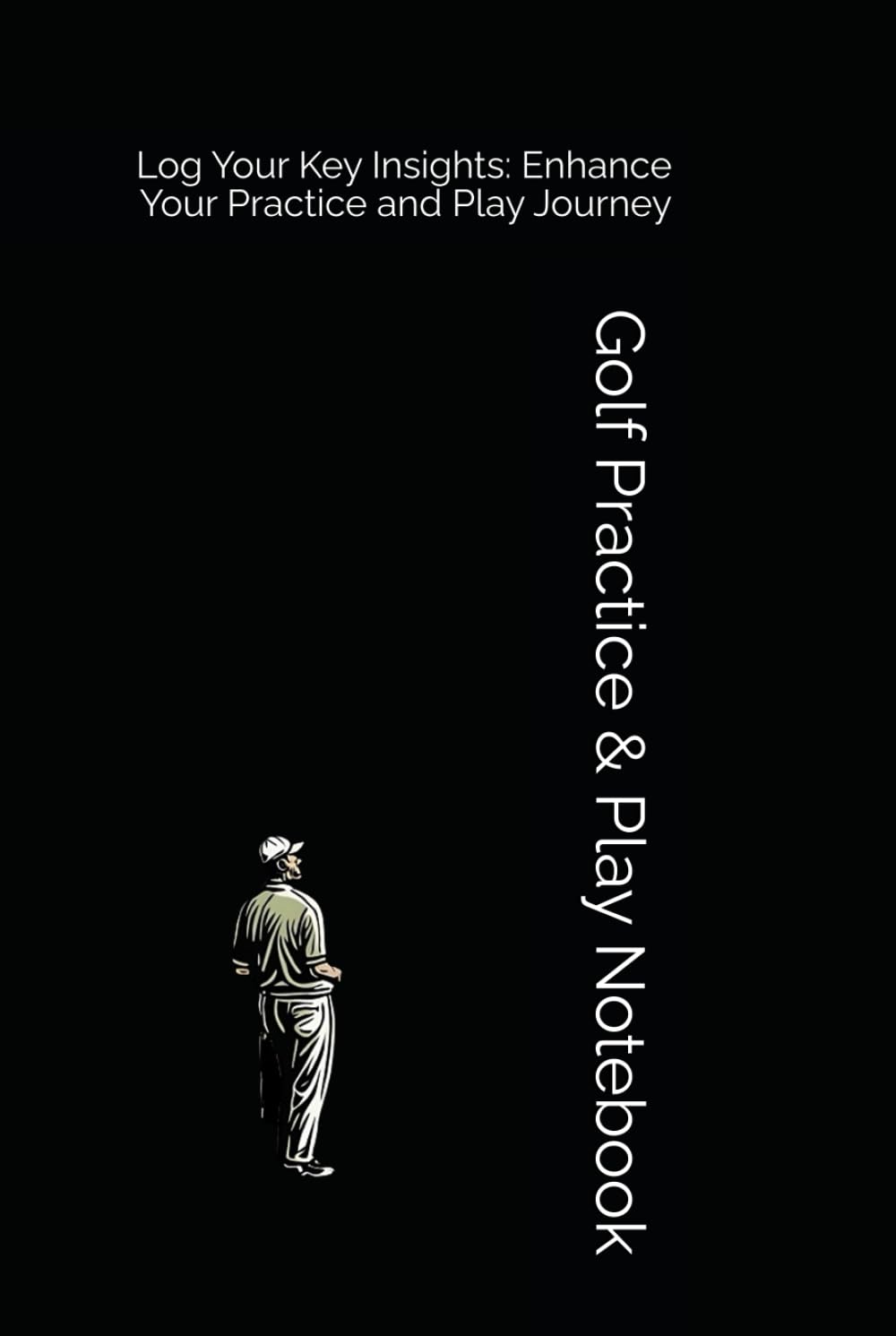Majosta Golf Practice Notebook open, ideal for recording swing insights and course notes