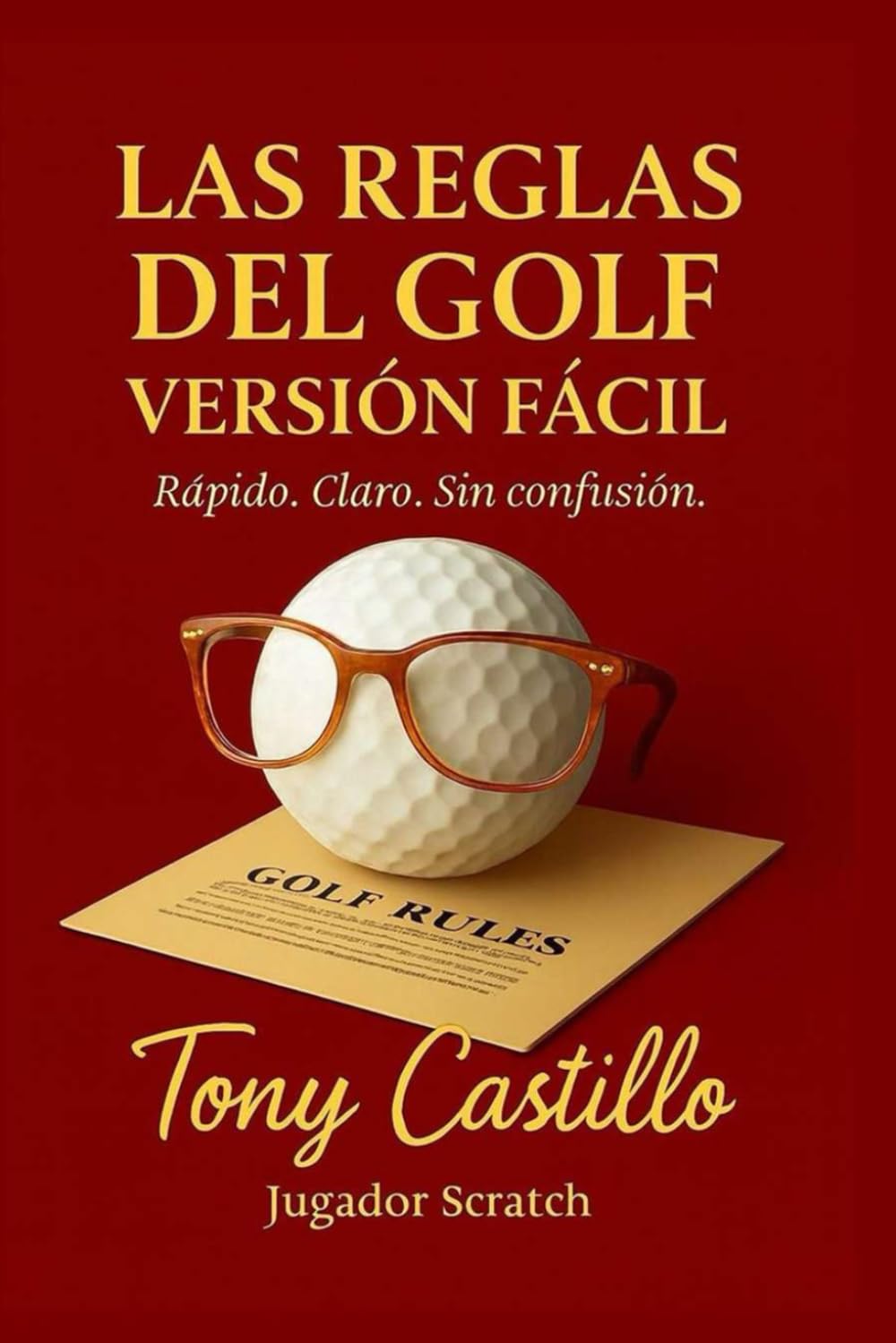 Majosta Golf Rules Easy book cover; quick, clear guidance for beginners.