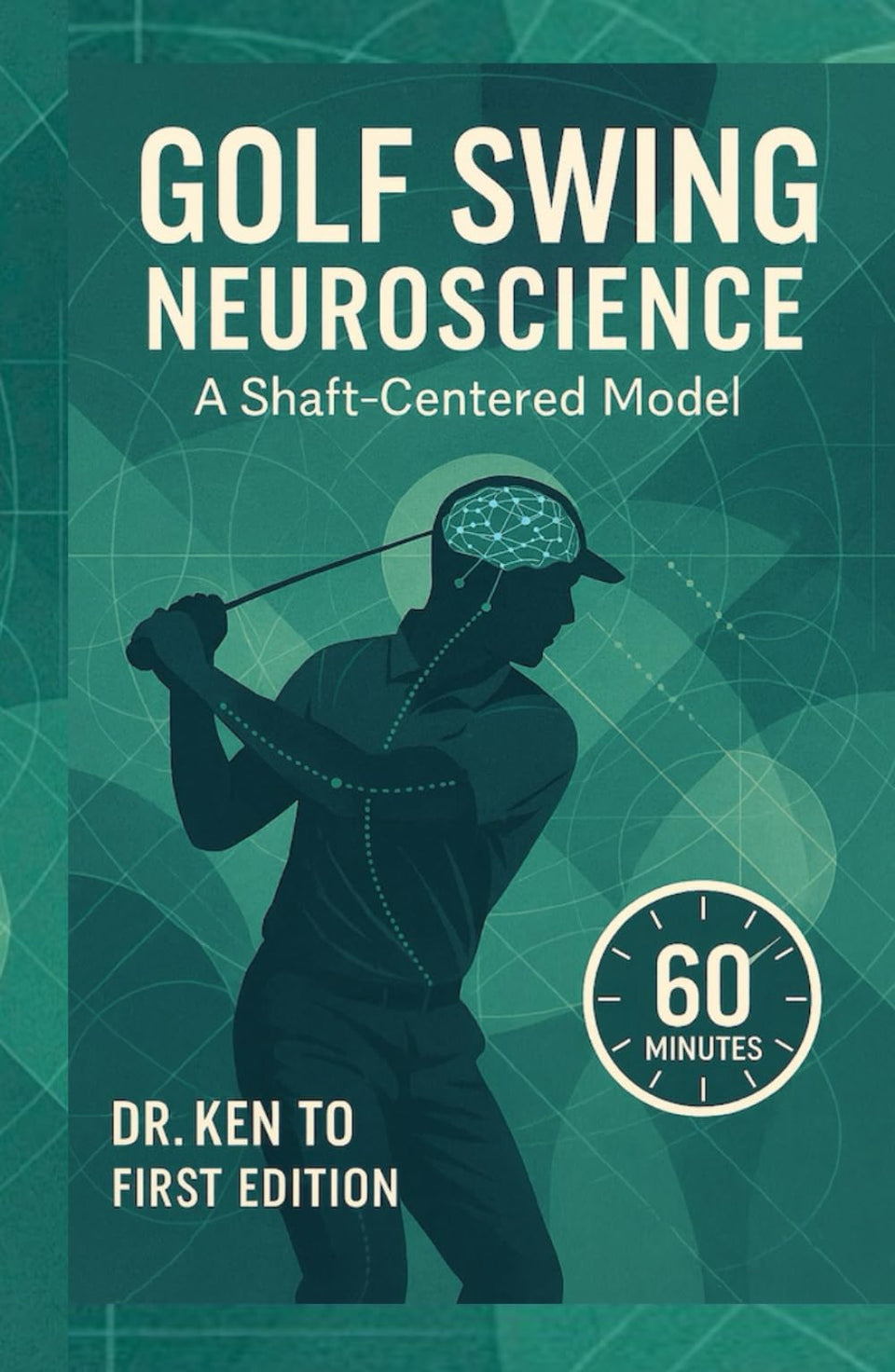 Majosta Golf Swing Neuroscience mini hardback cover is compact and travel-friendly for on-range study.
