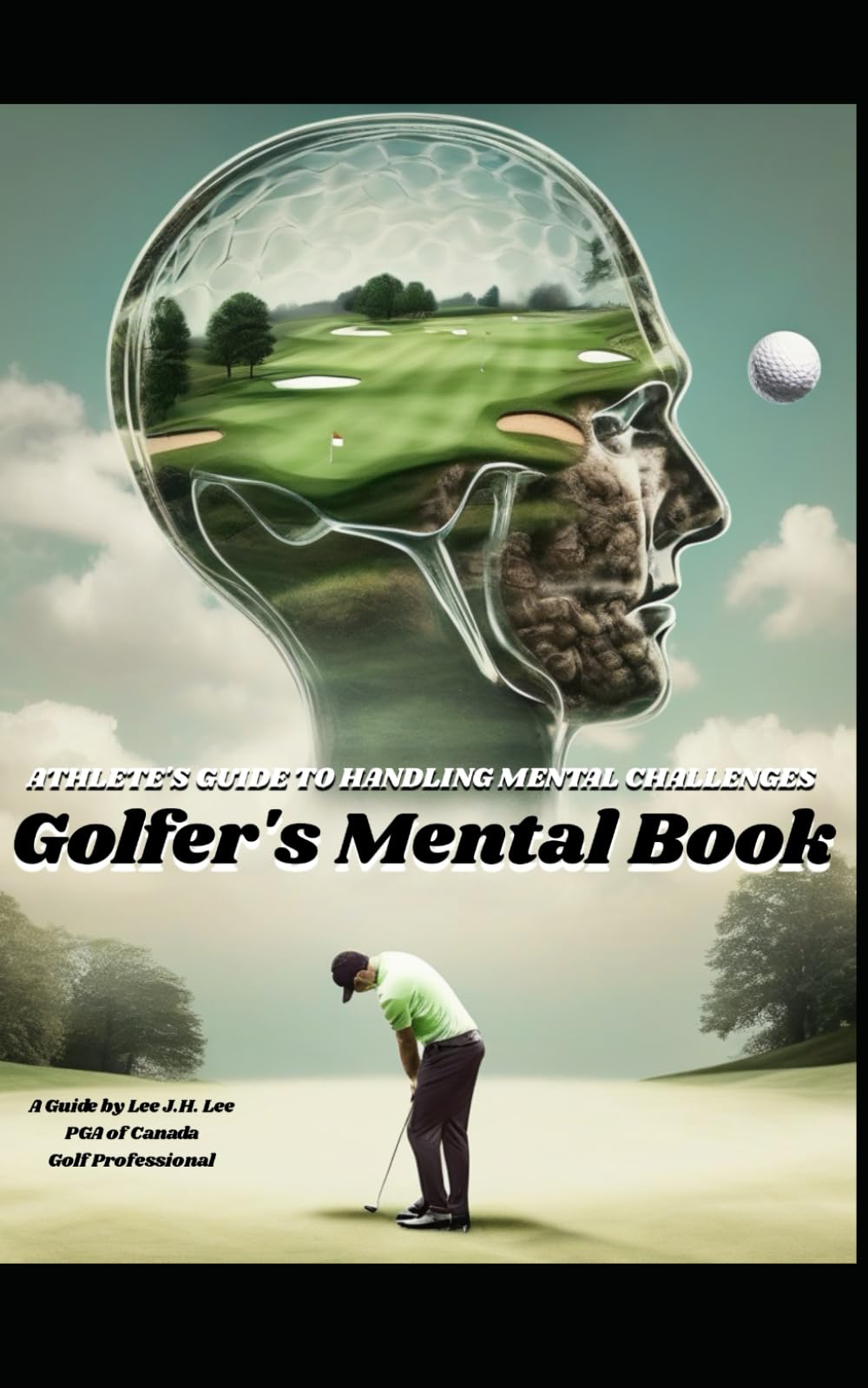 Majosta Golfers Mental Book cover designed to boost focus and calm on the course