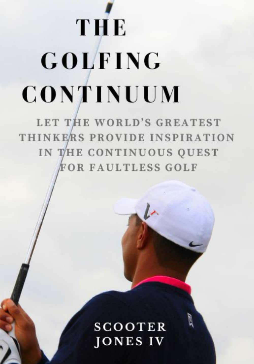 Majosta The Golfing Continuum cover art inspires focused thinking before rounds
