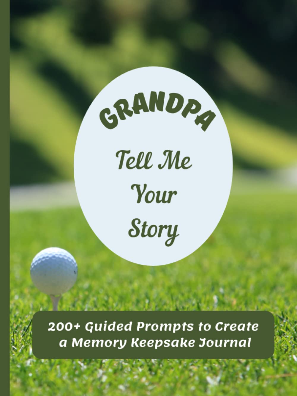 Majosta grandpa story memory book cover, elegant keepsake for recording life memories and family traditions.