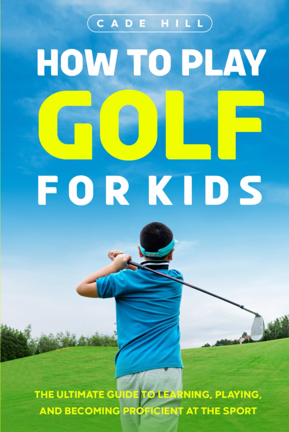 Majosta How to Play Golf for Kids cover: a child learning golf basics with colorful visuals.