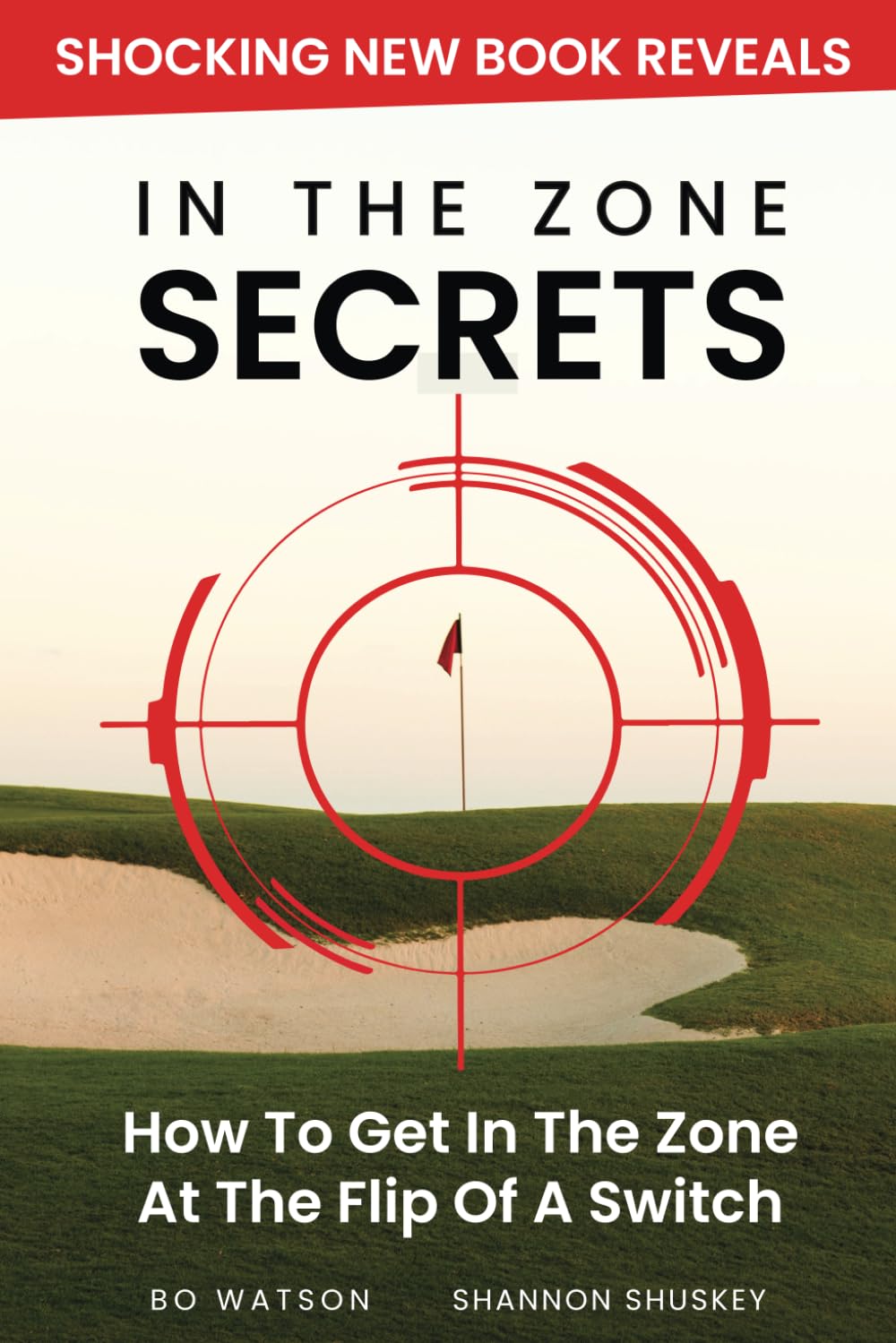 Majosta In The Zone Secrets cover, a golf mindset guide to boost focus and confidence