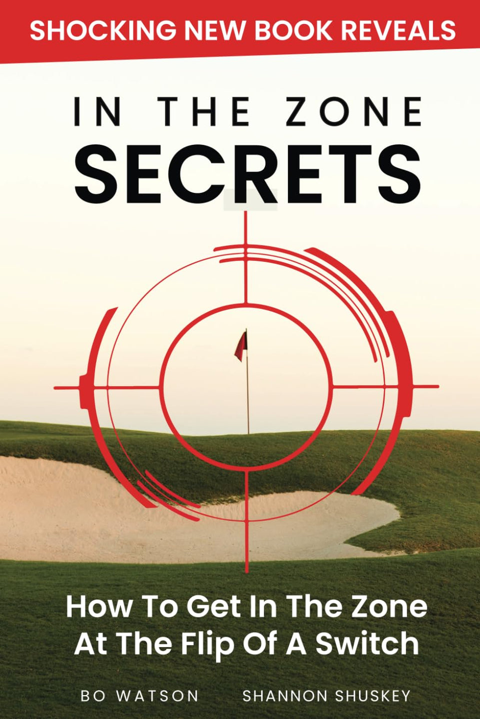 Majosta In The Zone Secrets cover, a golf mindset guide to boost focus and confidence