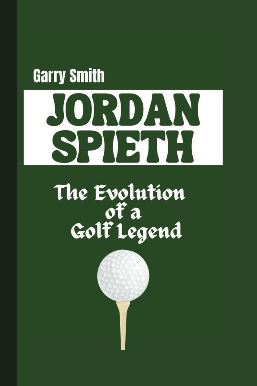 Majosta Jordan Spieth Evolution book cover inviting golf fans to explore his story.