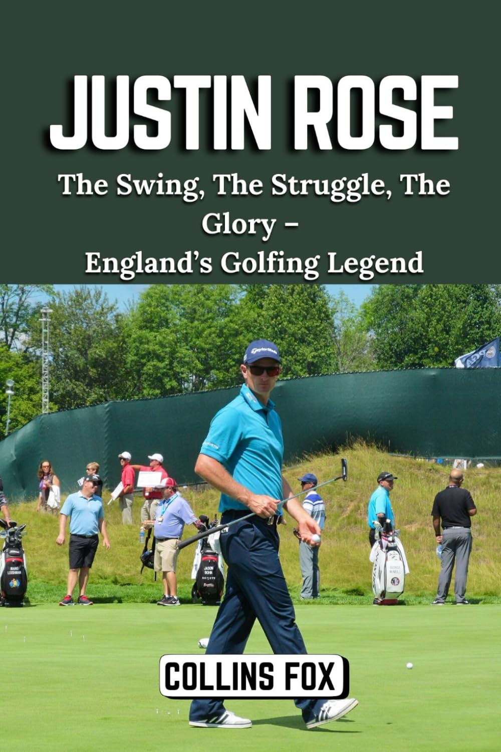 Majosta Justin Rose book cover featuring the swing, ideal for golf fans seeking inspiration.