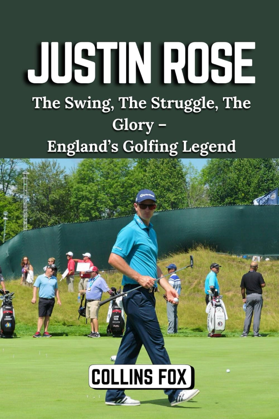 Majosta Justin Rose book cover featuring the swing, ideal for golf fans seeking inspiration.