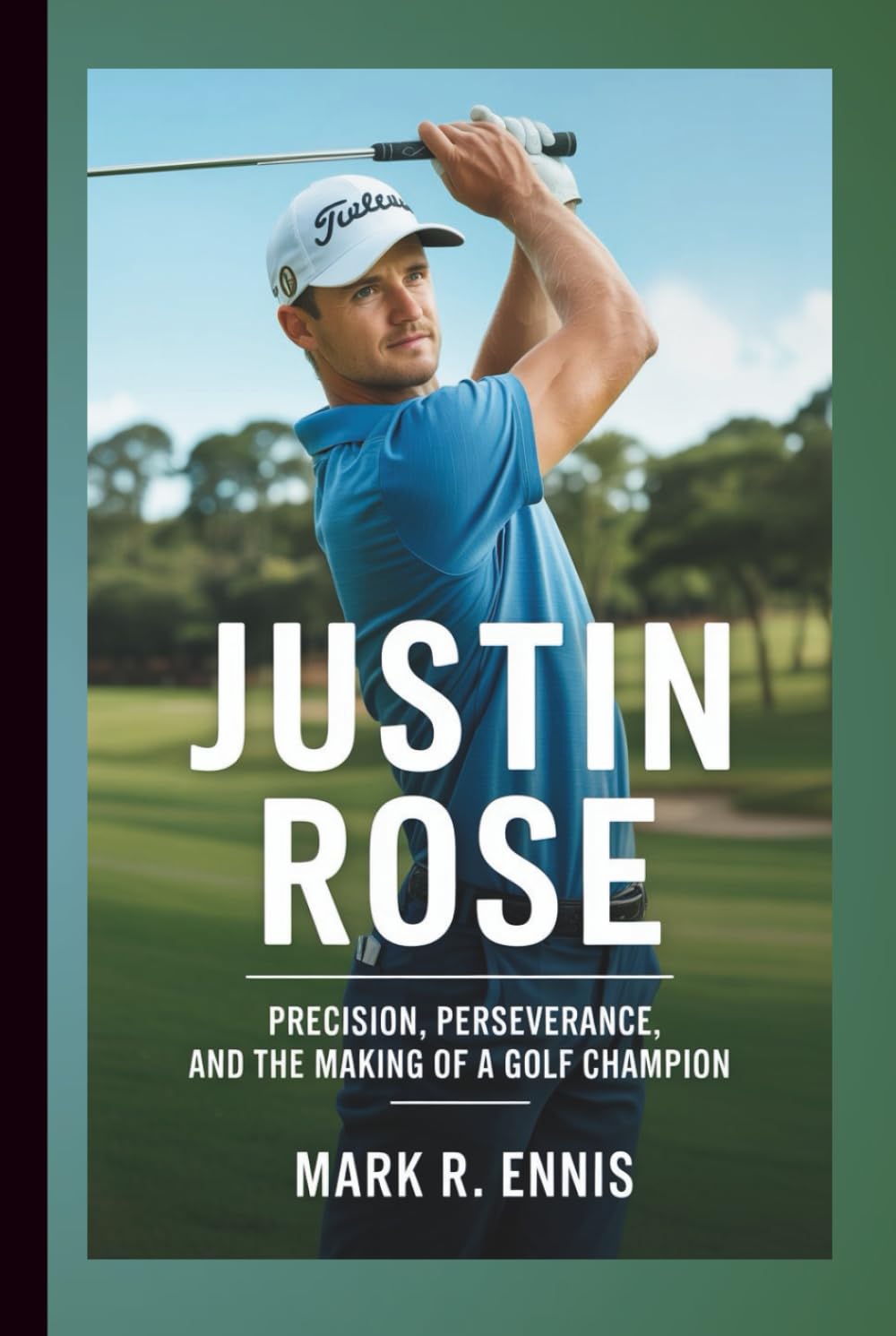 Majosta Justin Rose book cover highlighting precision and perseverance for golf fans