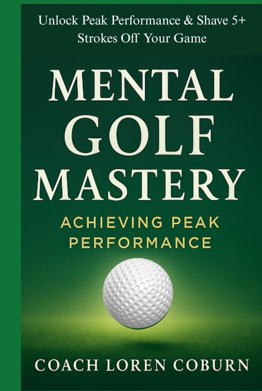 Majosta Mental Golf Mastery cover showing a golfer, highlighting focus and strategic play on the course.