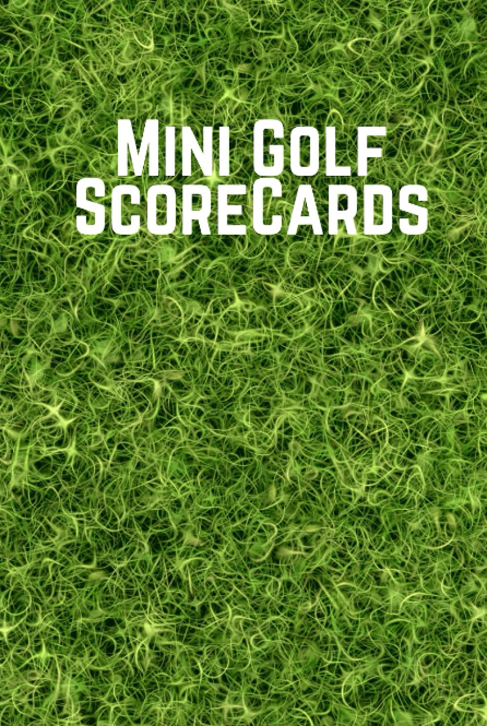 Majosta mini golf scorecards in a compact 6x9 hardcover log book for on course scoring