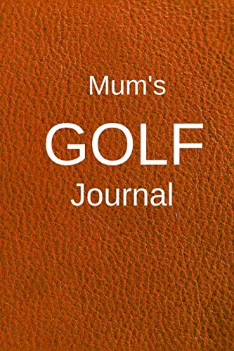 Majosta Mum's Golf Journal red leather look cover for recording rounds, weather, and course notes.