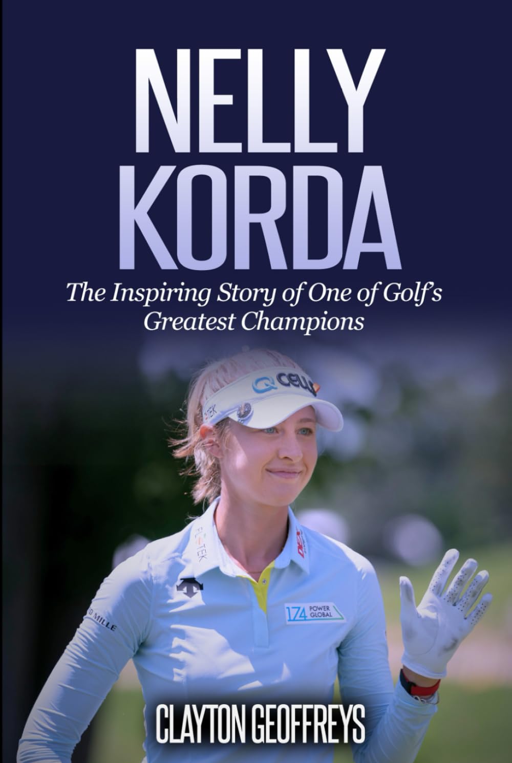 Majosta Nelly Korda biography book cover, inviting readers to explore an inspirational golf journey.
