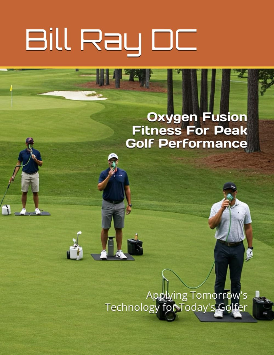 Majosta Oxygen Fusion Fitness book cover highlighting golf performance insights and EWOT benefits for focus