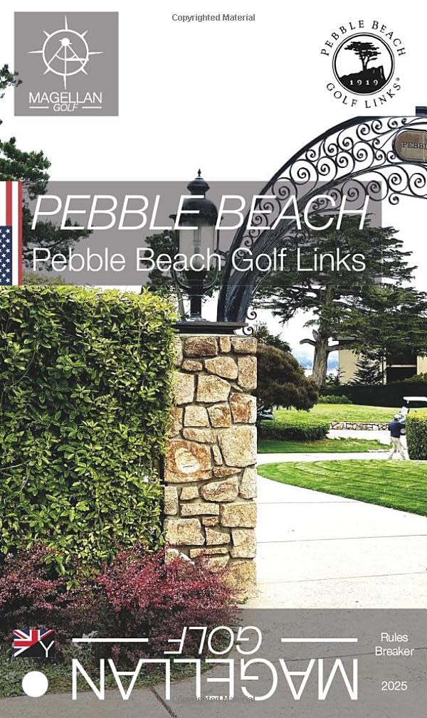 Majosta Pebble Beach Rules Breaker graphic tee in white, ideal for golf-inspired casual wear.